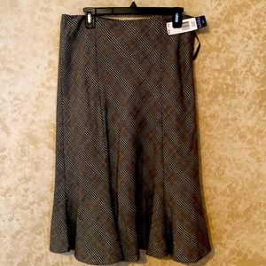 NWT Chaps Glen Plaid wool Skirt/Size 10